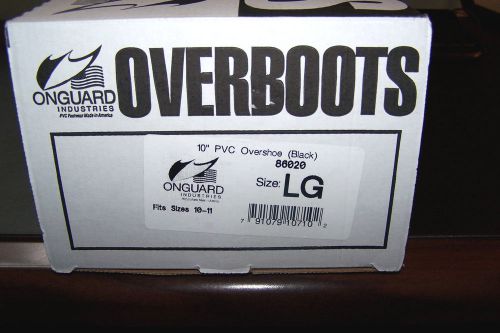 NIB - ONGUARD 86020, Mens Heavy Flex-O-Thane/PVC Overshoe, Large (10-11), BLK.