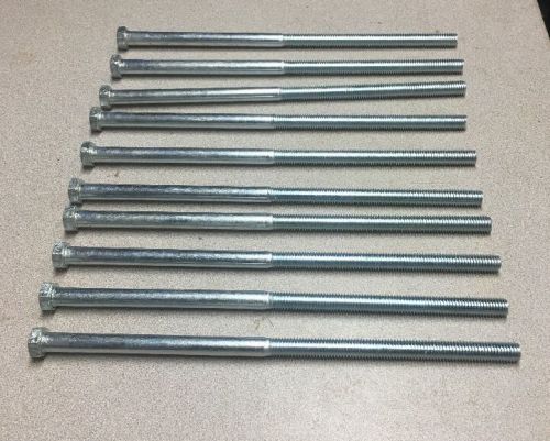 Lot of 10 Crown Bolt 1/2&#034; - 13 x 12&#034; Zinc Plated Hex Head Bolts  / New