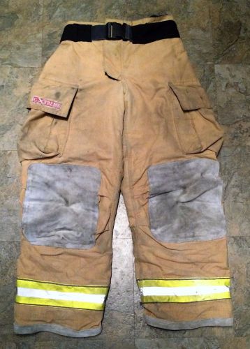 Firefighter turnout/bunker pants w/ belt - globe g-xtreme - 34 x 32 - 2005 for sale