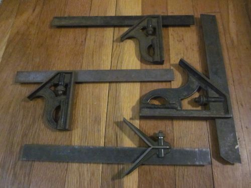 STARRETT Combination Square &amp; Rule Set w/ Large 6&#034; &amp; Goodell Pratt Center Head