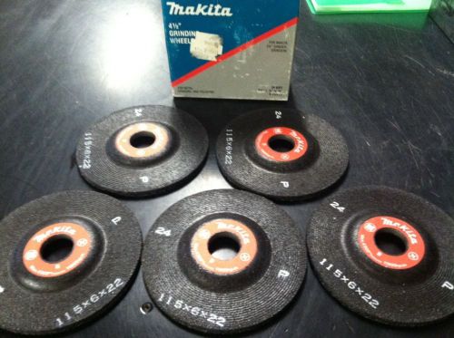 Makita 741423-0 4-1/2&#034; 24 Grit General Purpose metal Depressed Center Wheels NEW