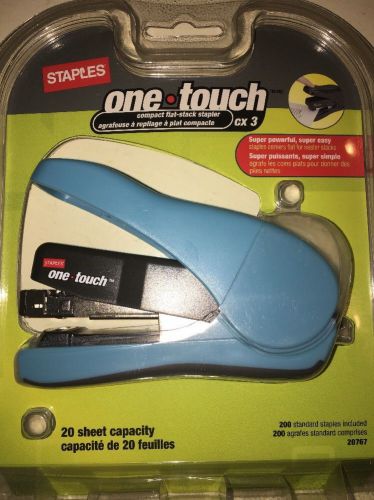 NEW Staples One-Touch CX-3 Stapler #20767  20-Sheet Capacity. - 200 Staples