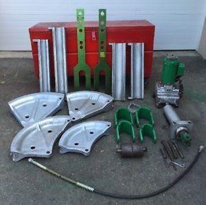 Greenlee 885TE 2.5&#034;-4&#034; EMT Hydraulic Bender w/ 960 Pump 881 **NICE SHAPE**