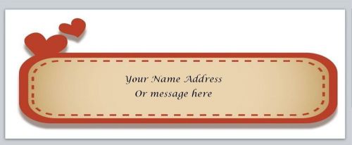 30 Personalized Vintage Hearts Return Address Labels Buy 3 get 1 free (bx60)