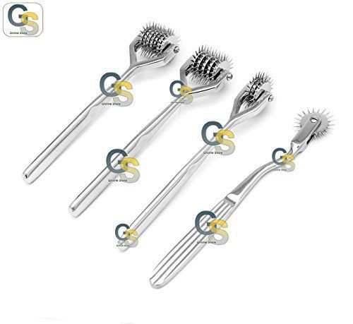 4 PCS SET OF WARTENBERG PIN WHEEL 1,3,5,7 HEAD G.S INSTRUMENTS