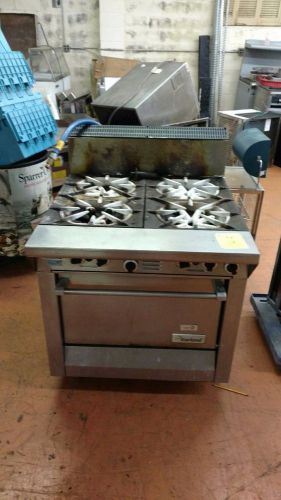 Garland Heavy Duty 4 Burner Stove &amp; Oven