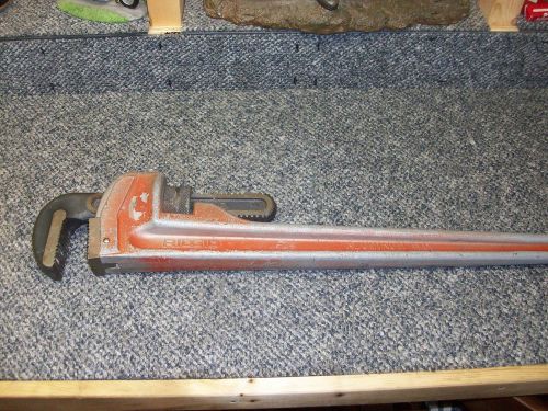 24&#034; RIDGID Straight Pipe Wrench 824 Aluminum 3&#034; Jaw - HD Heavy Duty - Rigid