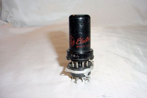 Vintage 1963 GE 6SJ7 Tube - tested strong