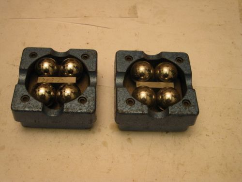 Flexbar ball bearing V-blocks 2 pcs. 4-3/4&#034; square X 2-3/4&#034; thick