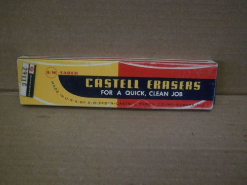 Faber Castell  Eraser #74 - 7&#034; Soft Pink Pencil Eraser- NOS remaining 7 in box