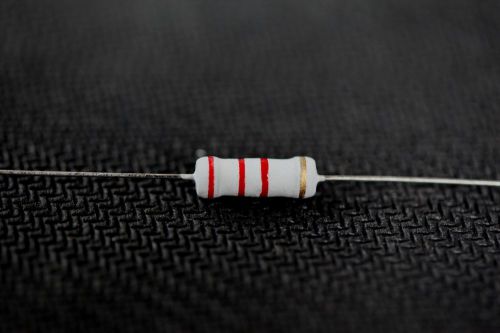 10 PC CARBON FILM 1 WATT RESISTORS 2200 ohm / 2K2  +/- 5% CR-1W-2K2