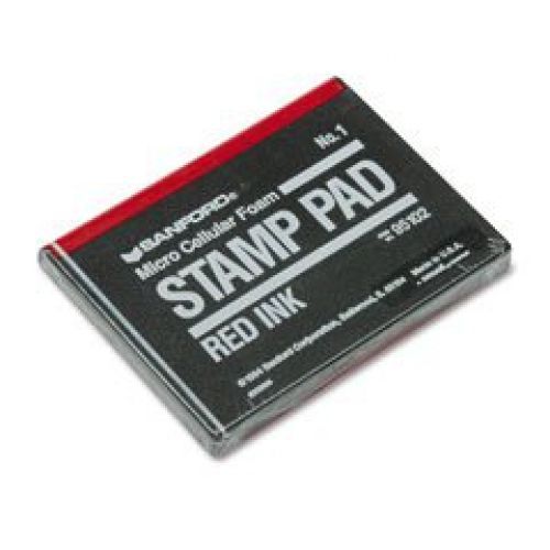 Sanford micro cellular foam stamp pad, 2 3/4 x 4 1/4, red ink (san95102) for sale