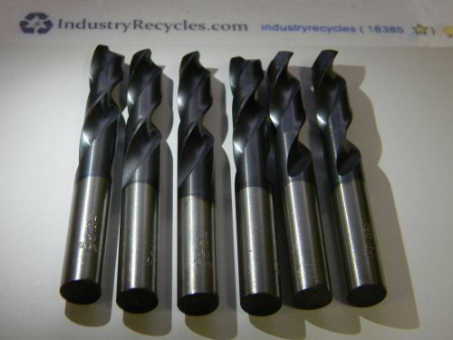 Screw machine drills 13/32&#034; 135d tialn cob - lot of 6 drills for sale