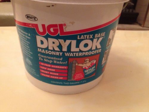 NEW 2 Gallon UGL White Latex Base Drylok Sealer MASONRY WATERPROOFE