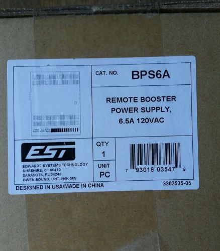 BRAND NEW EST EDWARDS BPS6A REMOTE BOOSTER POWER SUPPLY NIB!