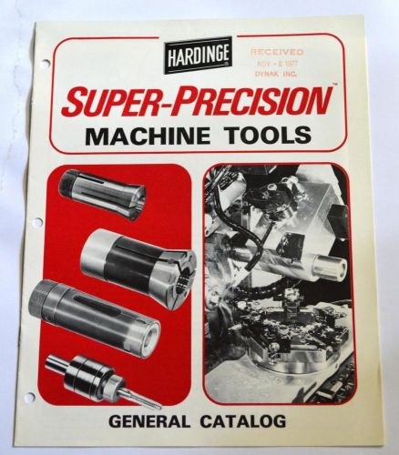 HARDINGE C-50K SUPER-PRECISION MACHINE TOOLS BROCHURE