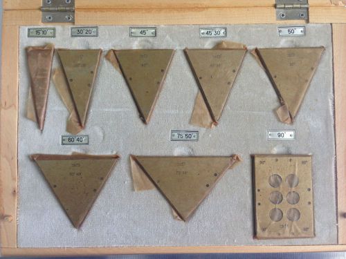 (8 Psc) PRECISION ANGLE GAUGE BLOCK SET #4 grade1 USSR