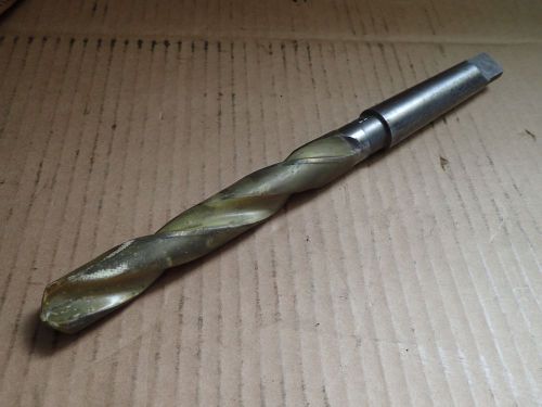 National 13/16&#034; Carbide Tipped Twist Drill Bit Morse Taper #3 Shank MT3 3MT