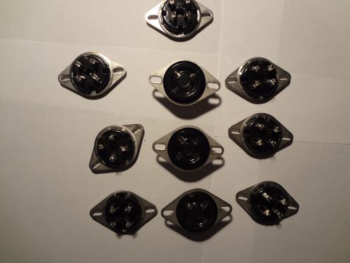 Lot of ten AMPHENOL 4 pin sockets