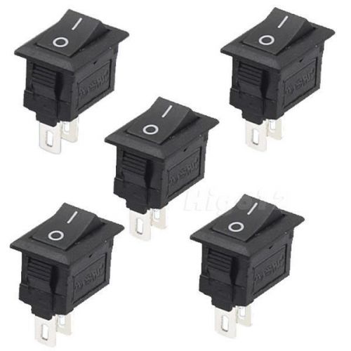 5Pcs 2 Pin Snap-in On/Off Position Snap Boat Rocker Switch 12V/110V/250V HIYG