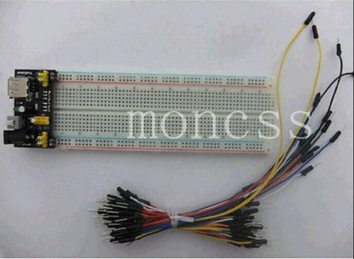 3.3v/5v mb102 power module + big mb102 solderless breadboard + 65pcs jumper wire for sale