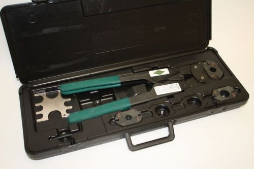 McDonald Model 2300CTK Soft Touch Crimper 1/2&#034; &amp; 3/4&#034; 3/8&#034; Set (Missing 5/8&#034;)