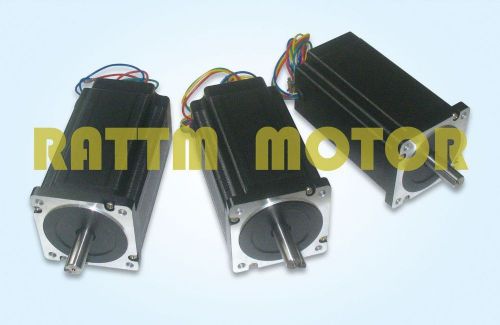 US free 3PCS NEMA34 1600 Oz-in CNC stepper motor stepping motor/5.0A