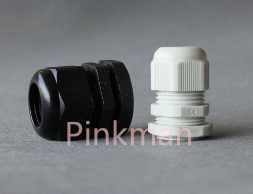 20pcs Metric System Black M32 Nylon Cable Glands