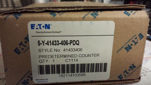 New eaton durant 5-y-41433-406-pdq predetermined counter 5 digit paner mount