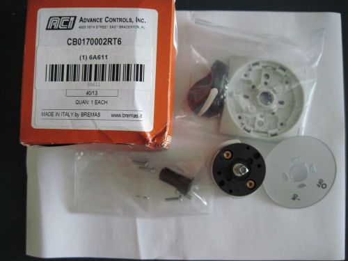 Bremas Advance Controls CB0170002RT6 Rotary Cam Switch 600V 20A 6A611 New