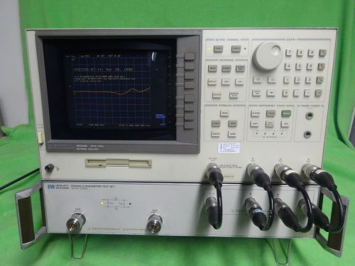 HP/Agilent 8753D RF Vector Network Analyzer with HP 85046A S-Parameter Test Set