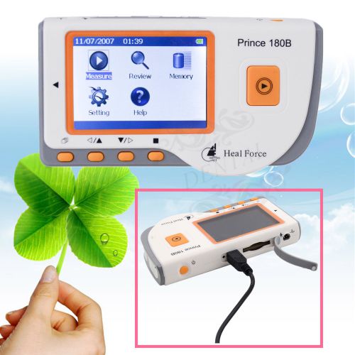 New Handheld ECG EKG Portable Heart Detector Monitor 180B Software USB CE Proved