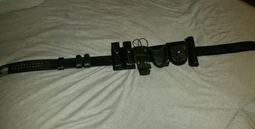 Used leather duty belt and gear for sale