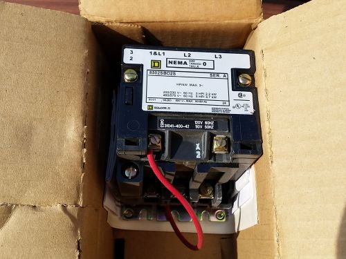 *NEW IN BOX* SQUARE D 8502SBO2V02S : CONTACTOR 600VAC