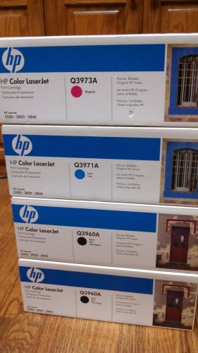 HP Q3960A (2) BLACK, Q3971A (1) , Q3973A (1) FOUR TOTAL CARTRIDGES FREE SHIPPING