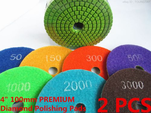 Pro 4 inch diamond polishing pad concrete granite marble floor wet grinding disc for sale