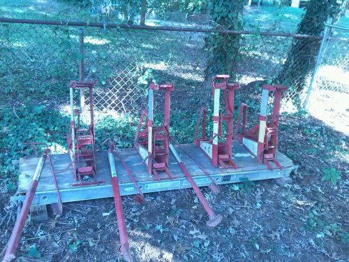 Qualcraft #2200 pump jacks  scaffldng system set of 2 (4) w/ 3 braces + wlkbrd for sale