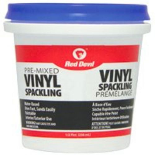 Spackling Compound Tub 1/2Pt RED DEVIL INC Spackling 00124CA Off White