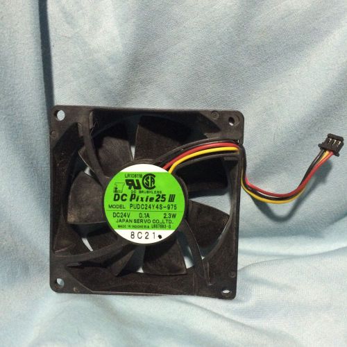 SERVO Fan DC24V 0.1A 2.3W Model No. PUDC24Y4S-975