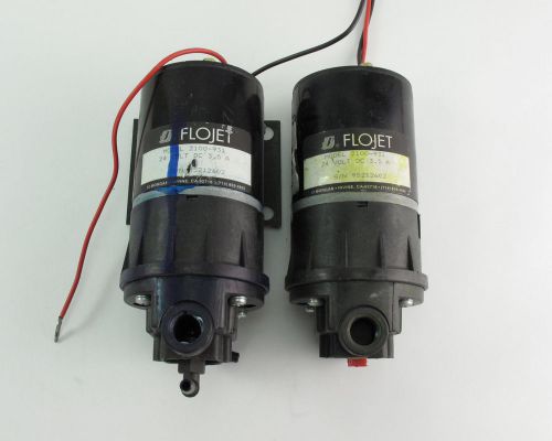 Lot of (2) Flojet 2100-931 Pump 24VDC 3.5A 2.1GPM