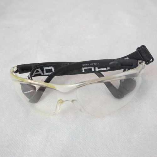 Head protective eyeware / safety glasses  strap included for sale