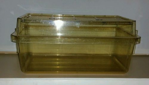 Allentown rodent lab cages with ventilated top 18x10x6.5h-gold w/gold tint top for sale