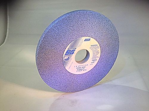 ONE NORTON GRINDING WHEEL 7&#034; X 1/2&#034; X 1-1/4&#034;. 5SG60-GVSP, A0296620