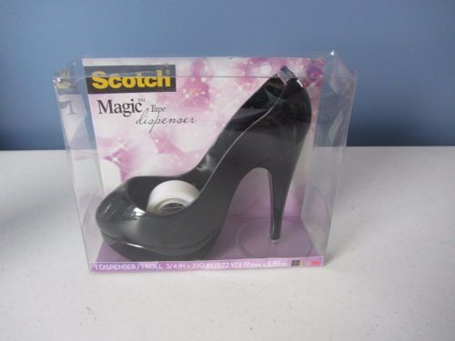 Scotch Tape Dispenser Black Stilletto Shoe