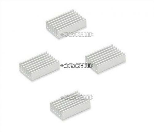 50pcs heat sink 20x14x6mm high quality mini aluminum heatsink color slivery