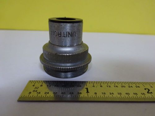 FOR PARTS MICROSCOPE OBJECTIVE UNITRON 3X OPTICS AS IS BIN#4V-FL-23