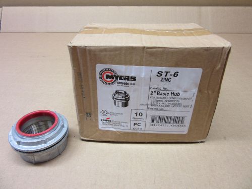 10 nib myers st-6 st6 2&#034; basic hub zinc = thomas &amp; betts h200-tb h200tb for sale