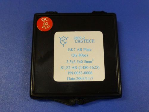 NEW - 80pcs Castech Anti-Reflective Glass Plate / Two-Surface AR 1480..1625nm