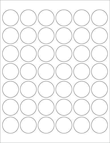 1-1/4&#034; white round labels for laser &amp; inkjet printers | 1,050 1.25 in. dots per for sale