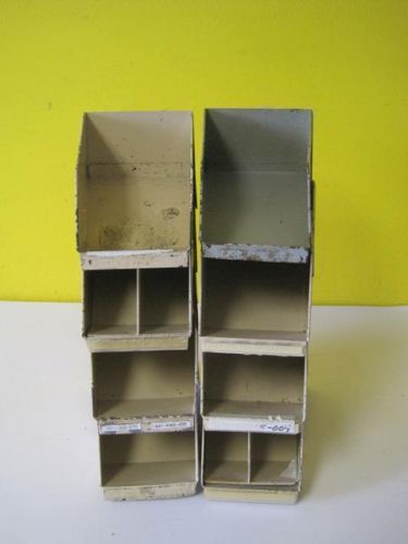 Lot of 8 stackbin a10 a-10  vintage metal storage bin/rack containers heavy duty for sale